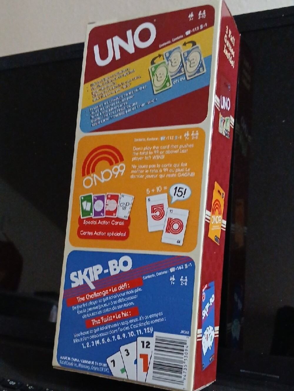 UNO & Skip-Bo Vintage Card Game 3-Pack - Blue/Yellow Box - Picture 2 of 4